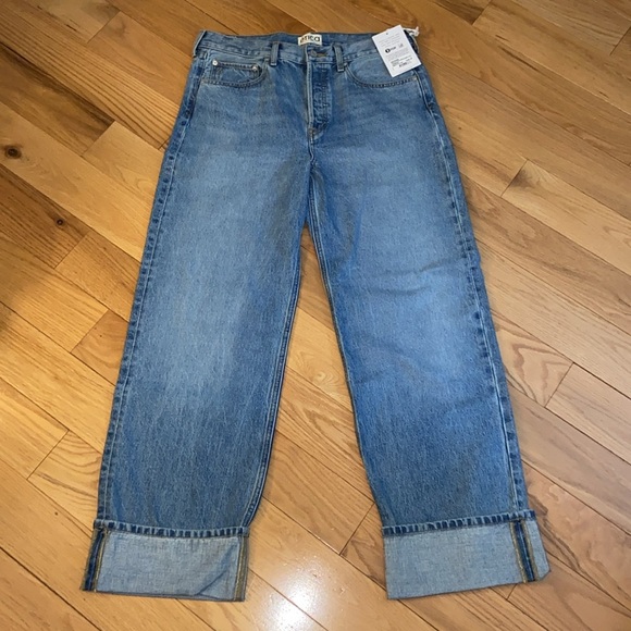 NWT Ética Stanton High-Rise Relaxed Cuff Jeans in Atwood size 30 - Picture 4 of 13